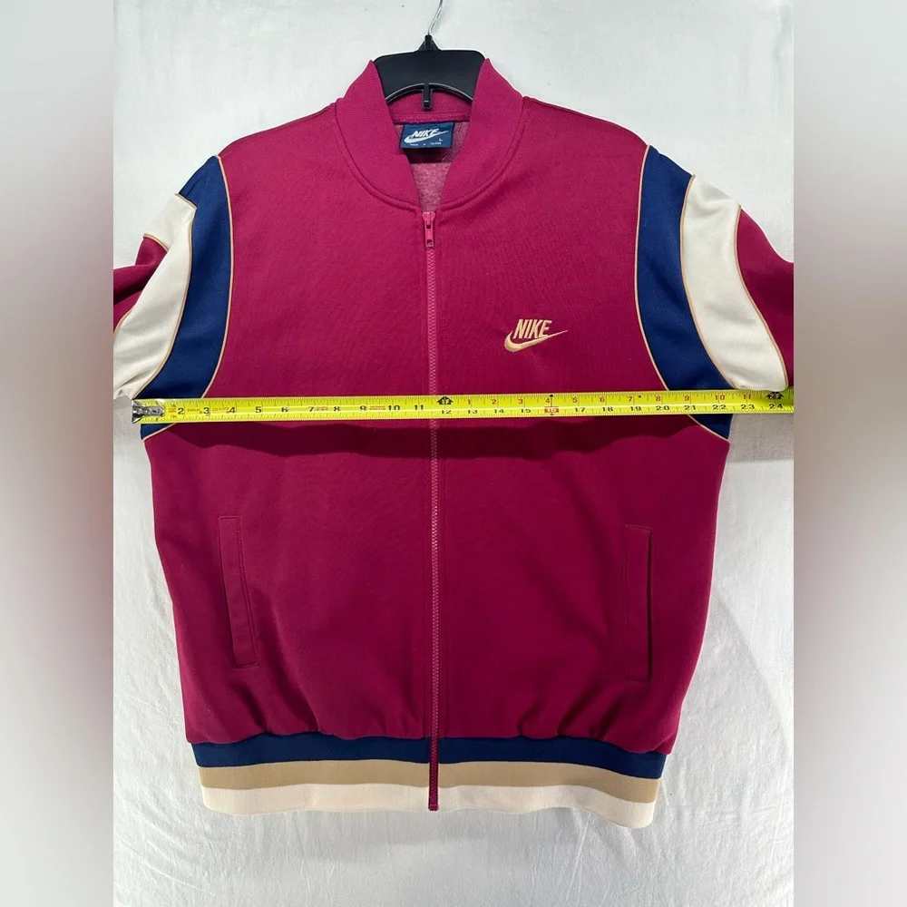 Nike Blue Tag Track Suit Maroon/Cream/Navy Blue Vintage 80s Men’s L